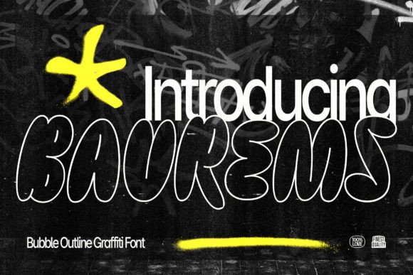 Baurems Font: Graffiti-Inspired Type for Bold Brand Identity
