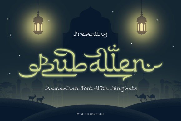 Buballen: An Elegant Islamic Display Font for Crafters