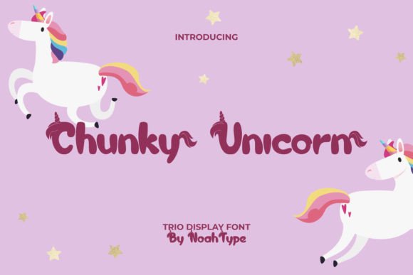 Chunky Unicorn: A Playful Display Font for Campaign Creatives