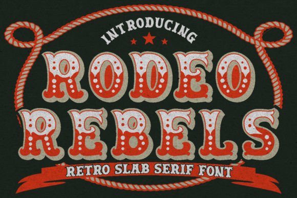 Crafting with the Rodeo Rebels Display Font