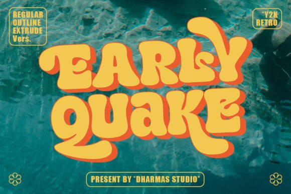 Early Quake: A Display Font Built for Digital Groove