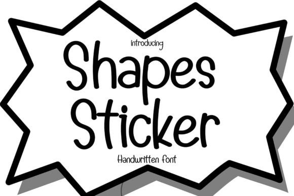 Exploring Shapes Sticker: A Font for Thoughtful Editorial Design