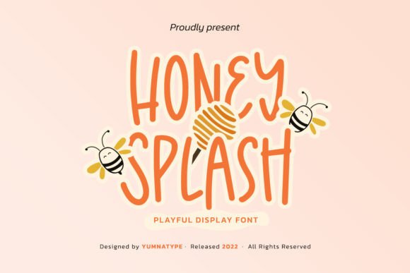 Honey Splash: A Handwritten Font for Cheerful Web Design