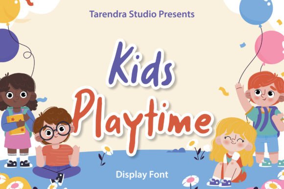 Kids Playtime: A Playful Display Font for Small Business