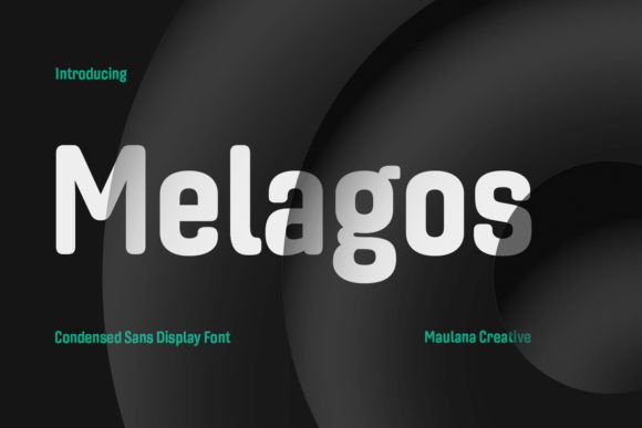 Melagos: A Bold Condensed Font for Creative Projects