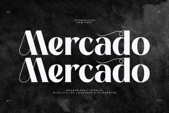 Mercado: A Display Font That Elevates Handmade Products