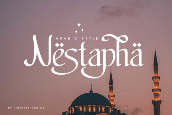 Nestapha: An Arabic Style Font for Elegant Brand Materials