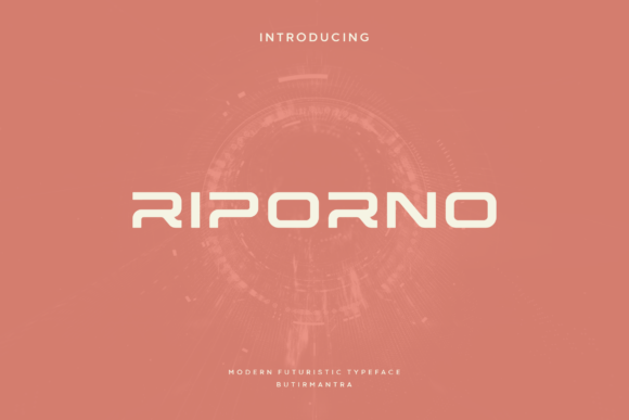 Riporno: A Futuristic Font for Modern Branding