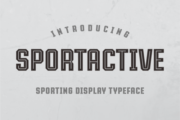 Sportactive: A Bold Display Font for Makers