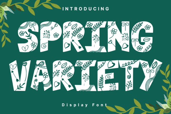 Spring Variety Font: A Display Typeface for Clear Campaign Messaging