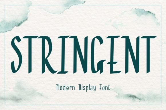 Stringent: The Editorial Display Font for Modern Publications