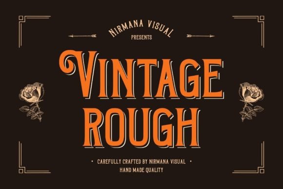 Vintage Rough: The Nostalgic Font for Handmade Business Charm